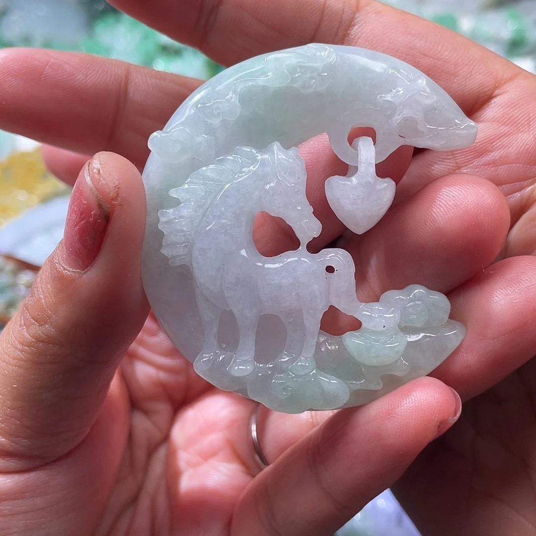 颈饰未镶嵌翡翠翡玉缘翡翠