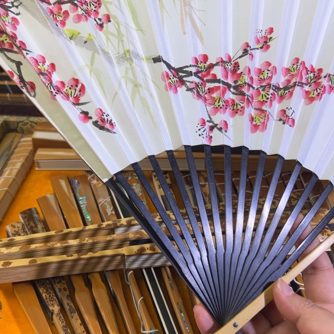 扇子别****友云妃烙画九五十六隐琴马牙