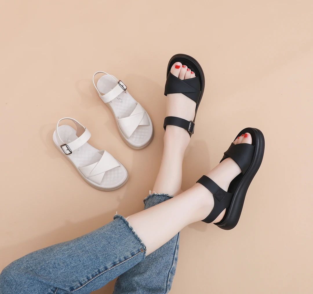 凉鞋 时尚 百搭 舒适 女士 软底 平底 休闲防滑韩版 910