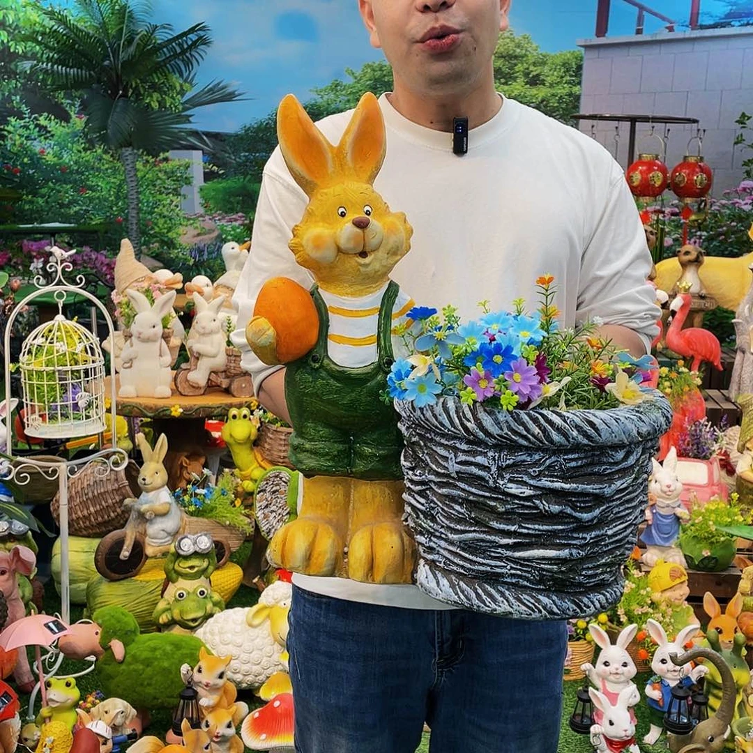 红陶花园庭院摆件