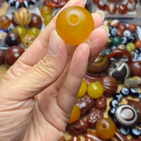 善***果玛瑙/玉髓合金珠宝半成品