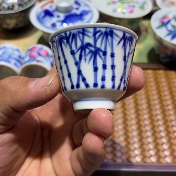 纯手绘精品盖碗杯