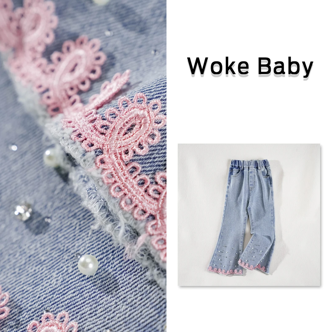 现货【元气少女】女童春季裤子新款时尚洋气儿童汉服百搭长裤S5168