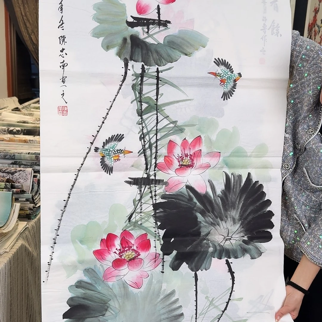 纯手绘国画作品好看