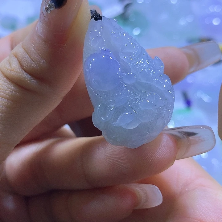 颈饰未镶嵌翡翠天然翡翠A货吊坠