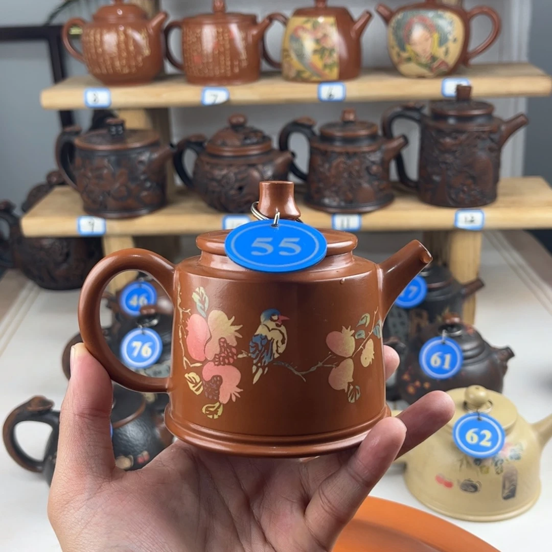 壶200cc 建水紫陶全手工制作，老匠人传承手艺