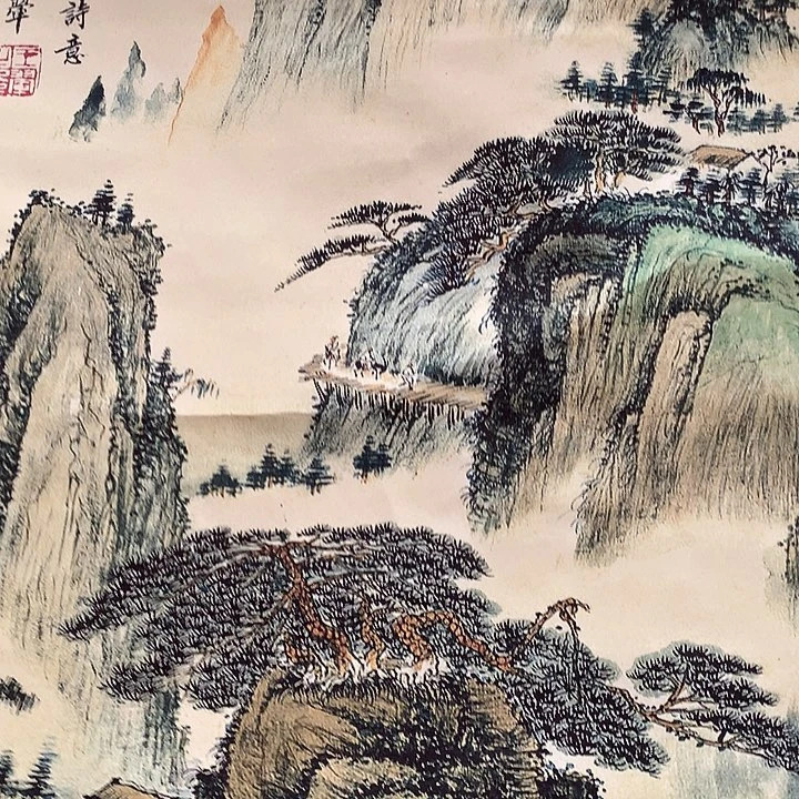 竖款装饰画装饰画