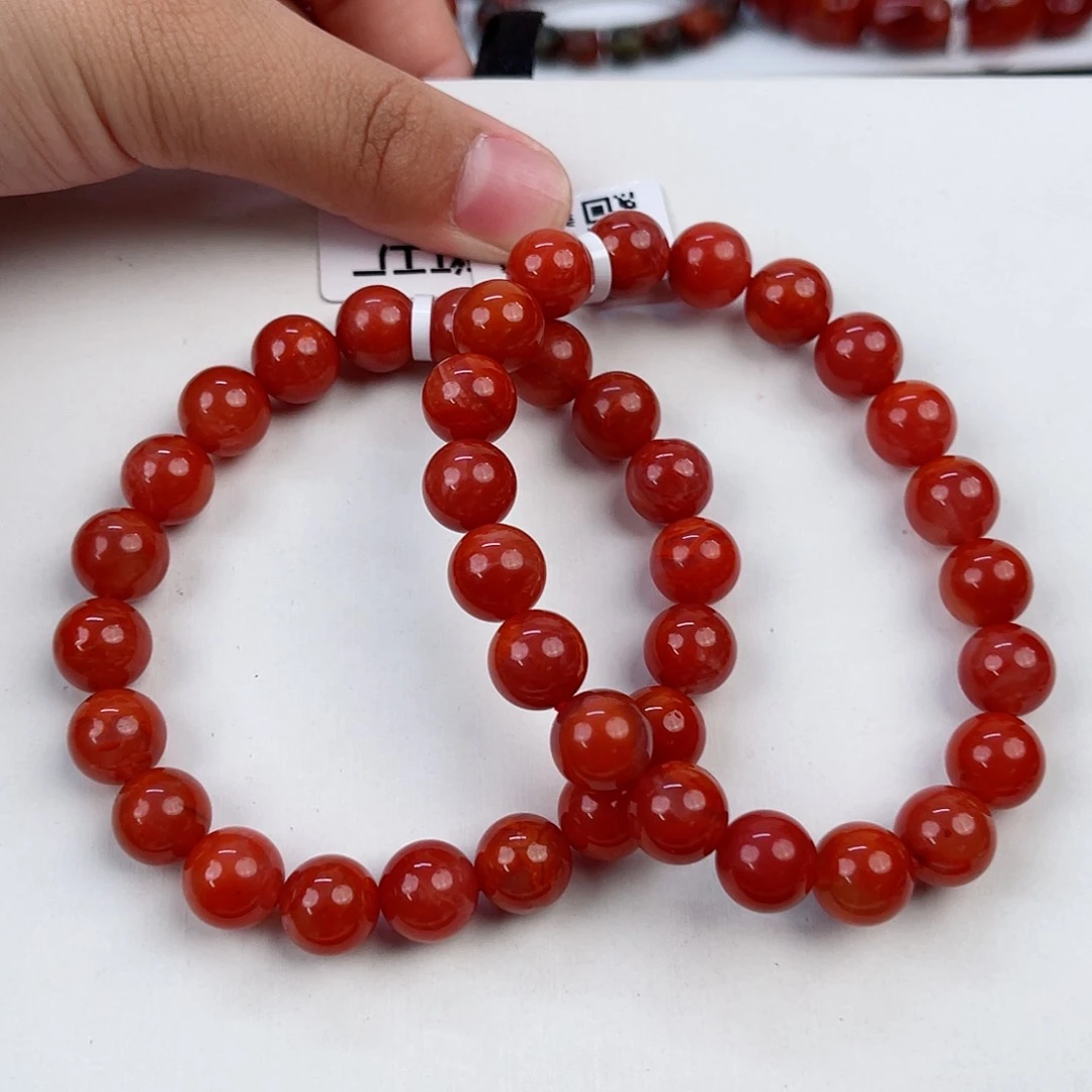 手链未镶嵌南红玛瑙瓦西辣椒红单圈10（多样式发其一）