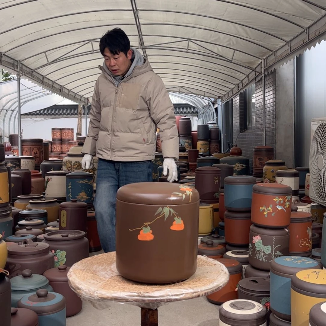 紫砂茶叶罐9 饼茶叶罐