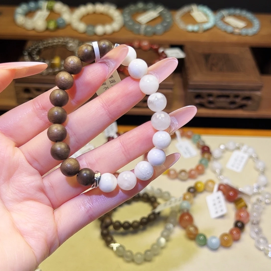 水晶手链银S925镶嵌雪花1575