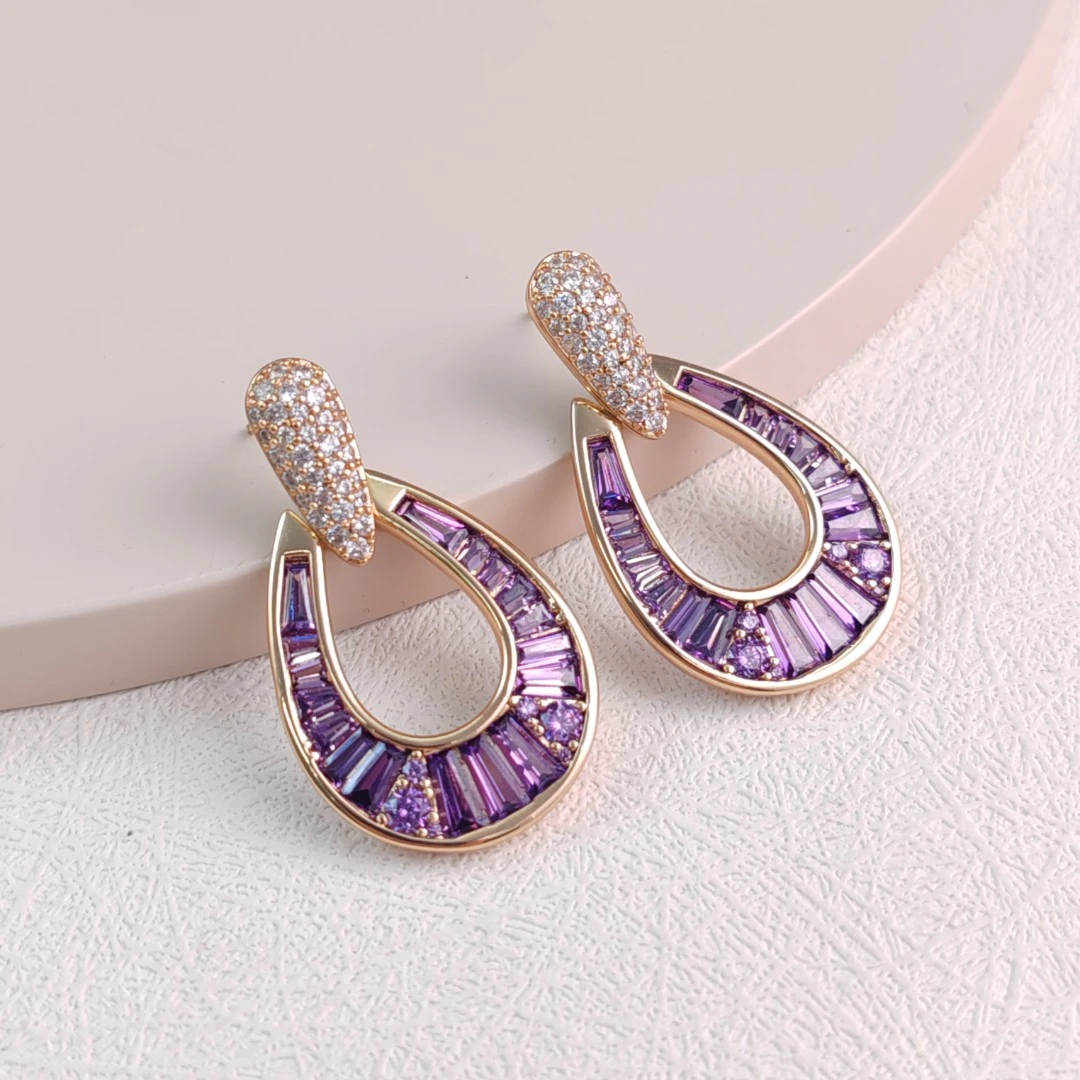 XUPING/旭平首饰 合金合成锆石耳饰 【潘生福利】百搭 X000996013