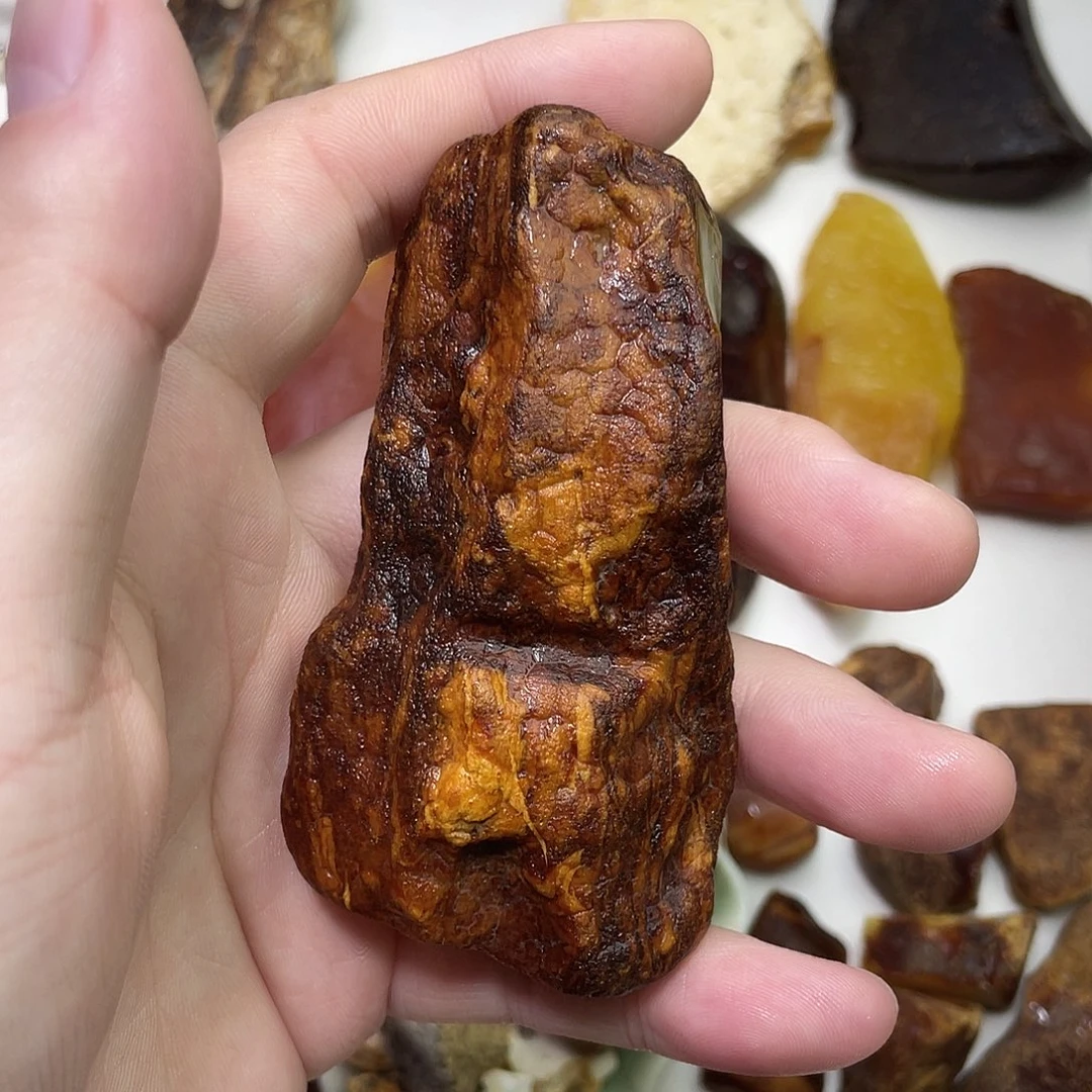 定制琥珀未镶嵌@****?原矿蜜蜡