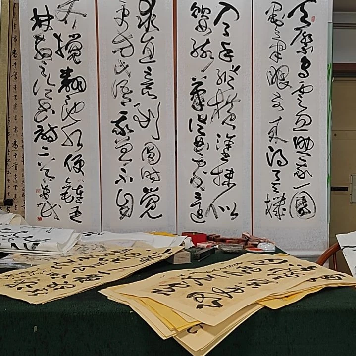 书法宋秉民。180X43。X4。精裱起来。论书