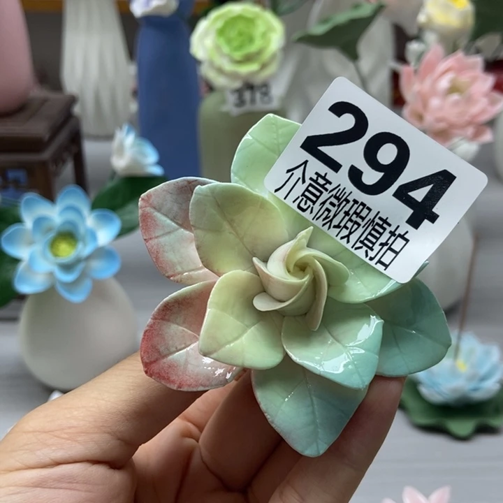 陶瓷手工制作陶瓷花