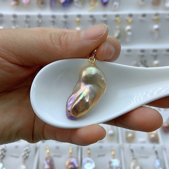 淡水珍珠颈饰银S925镶嵌