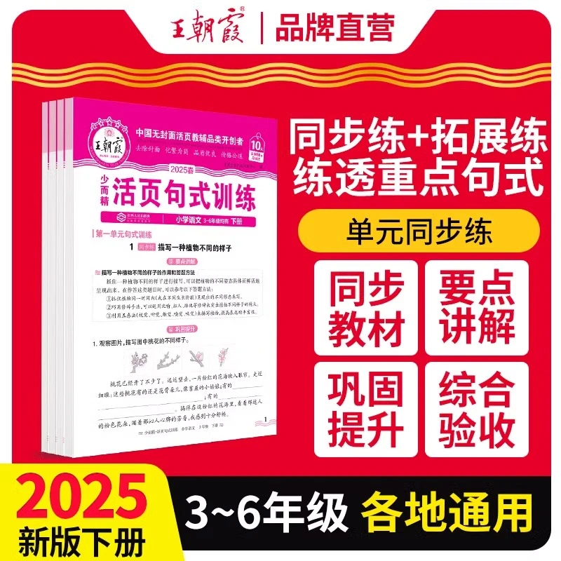 2025春王朝霞活页句式训练3-6年级语文专项训练大全通用版标点