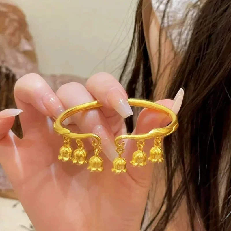 铃兰花手镯 活口可调节