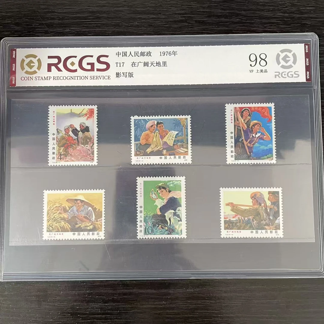 T17在广阔天地里邮票中钱评级98分 1976年