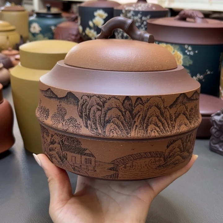 紫砂茶叶罐紫砂茶具111111