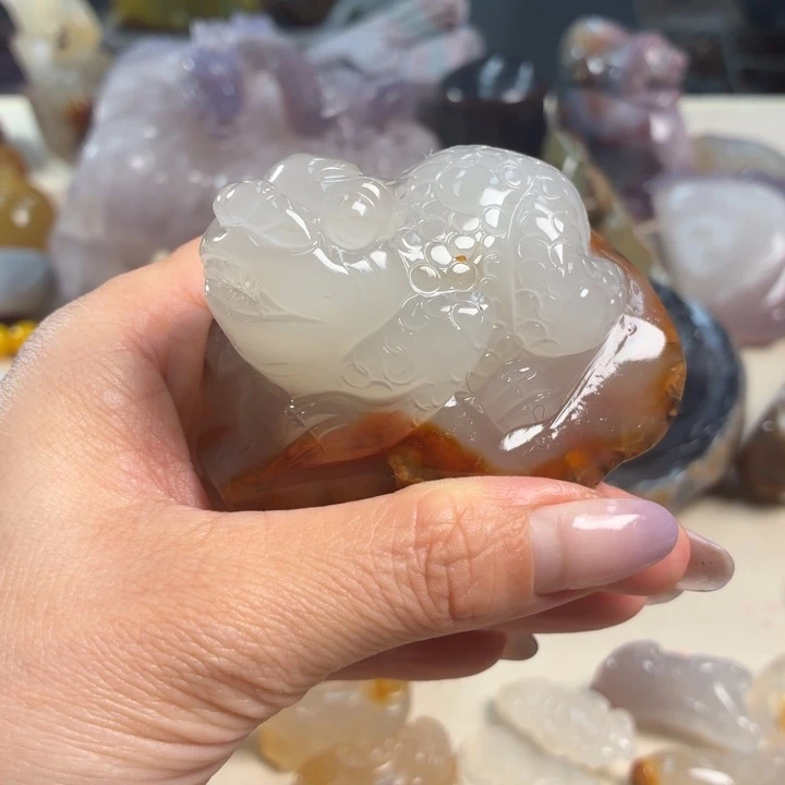 玛瑙/玉髓未镶嵌吊坠(不含链)