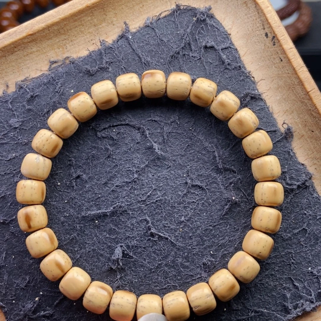 紫金鼠手串8.5mm实心花皮老型