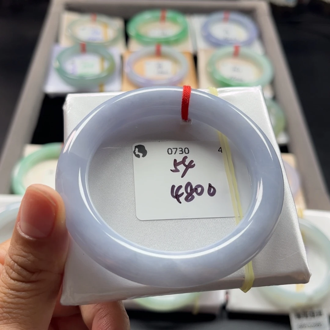 翡翠手镯未镶嵌54圆条