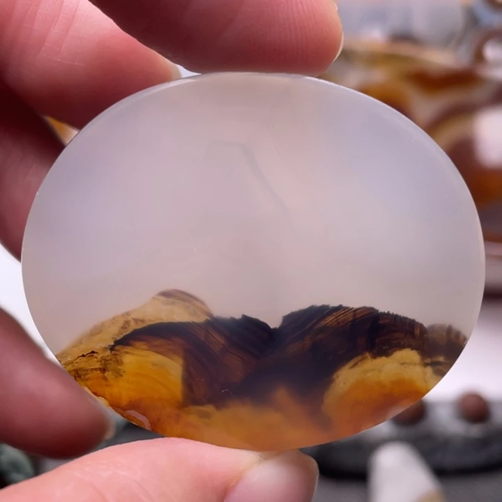 蜜***糖玛瑙/玉髓未镶嵌吊坠(不含链)