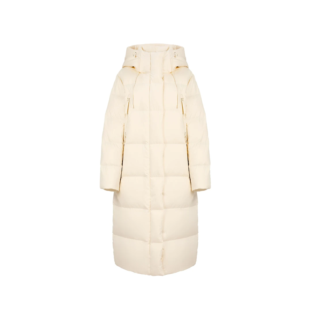 2025长款四叶草休闲百搭羽绒服A079001