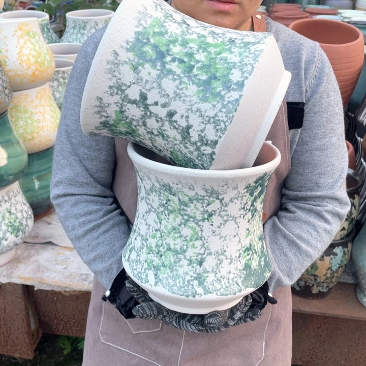 紫砂花盆口20高20正品正品