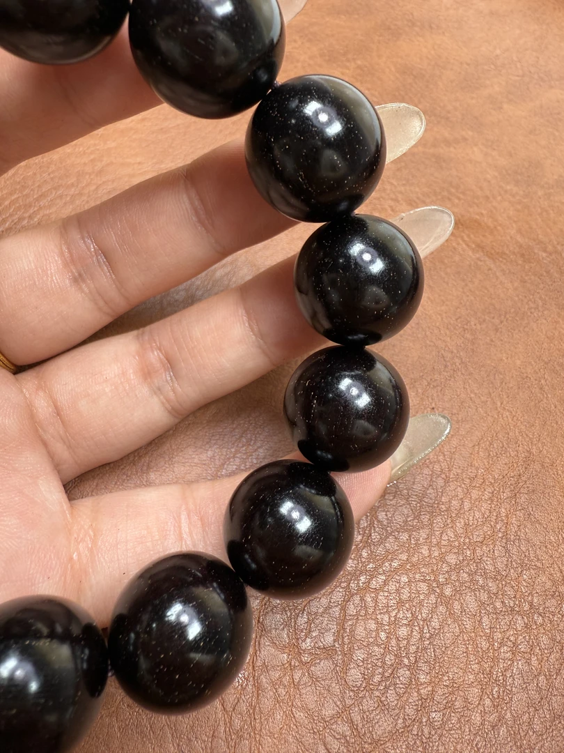 印度小叶紫檀满金星1.8mm*13颗手串