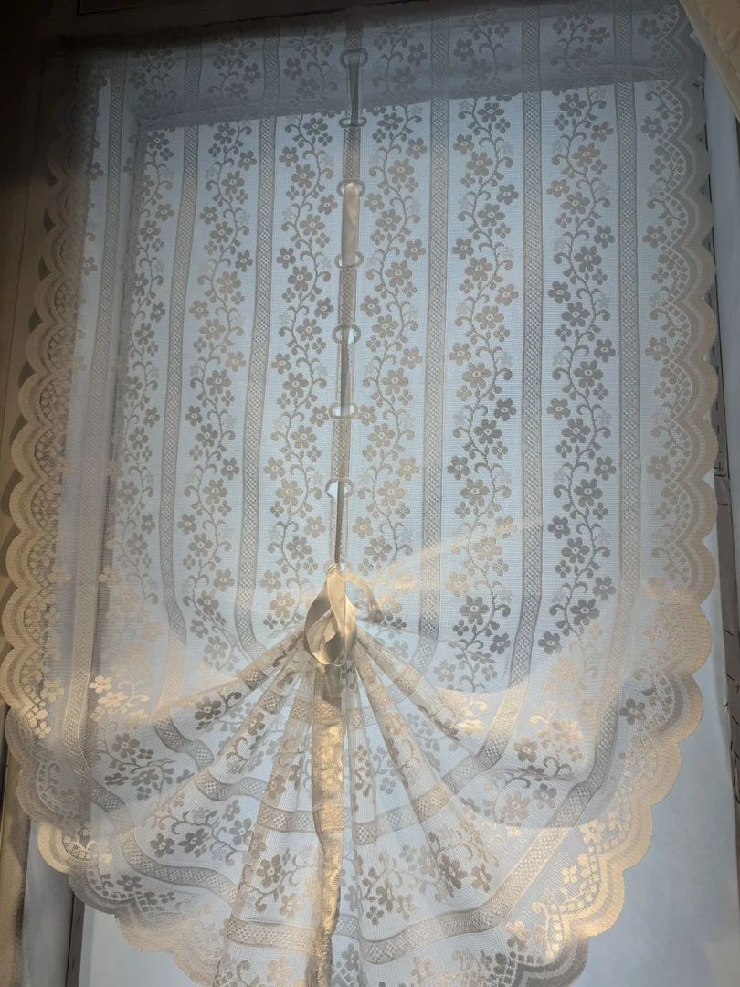 厨房窗帘新款白色