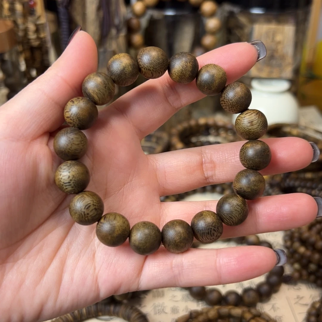 沉香沉香碎屑12mm单圈11克➕