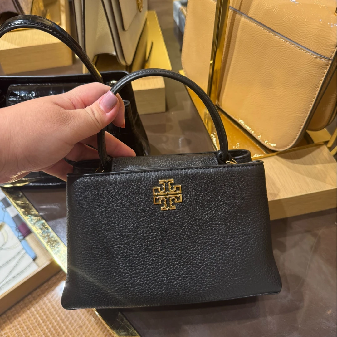20*13*7/ToryBurch汤丽柏琦新款Britten吸口开合斜挎戴妃包