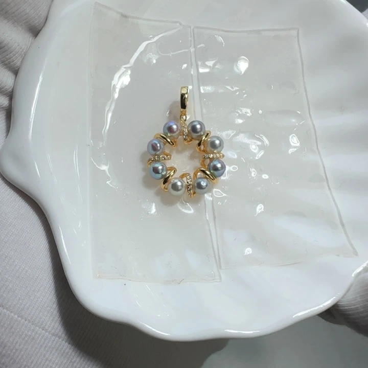 颈饰银S925镶嵌海水珍珠