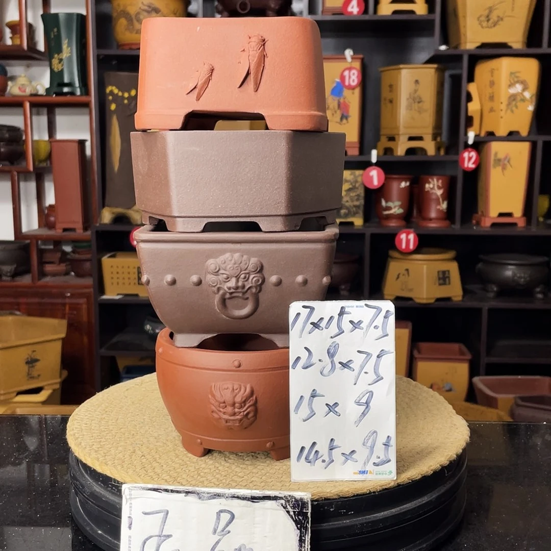 紫砂D-婉秋紫砂花盆