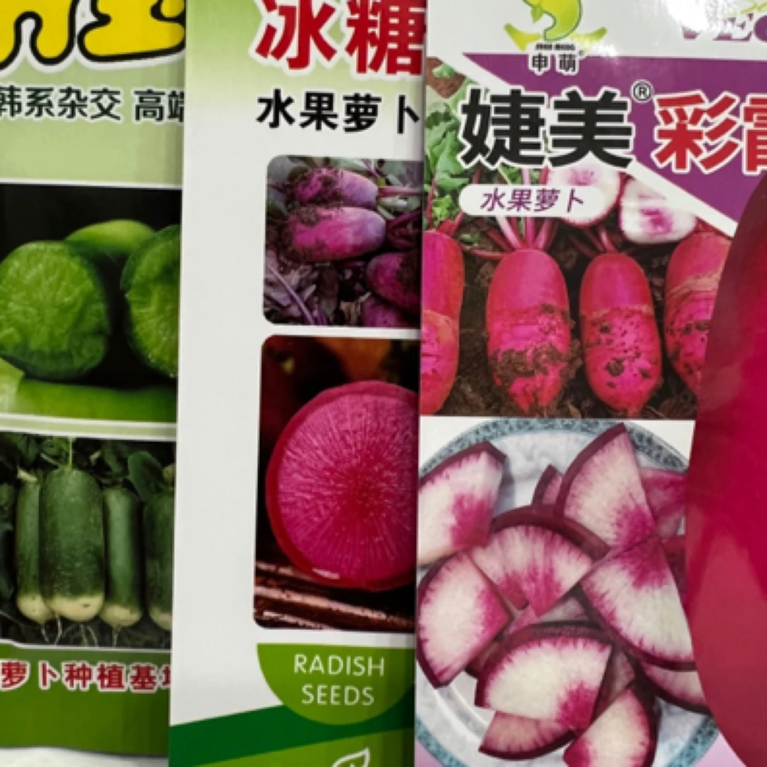 胖丫啊,彩霞,凤梨萝卜种子