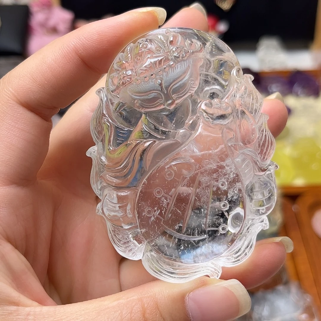 未镶嵌颈饰水晶陈****）白水琵琶九尾