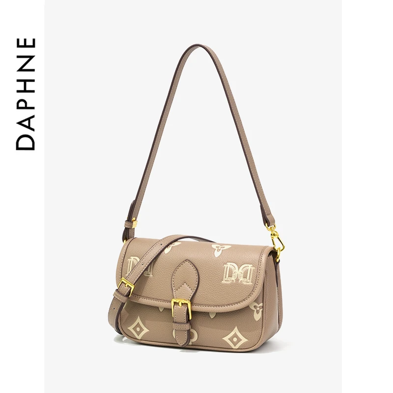 【达芙妮Daphne】时尚单肩包精致通勤女包斜挎包10390