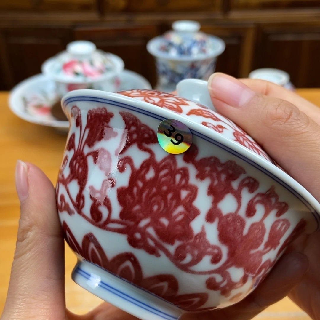 手绘现代茶具非古董