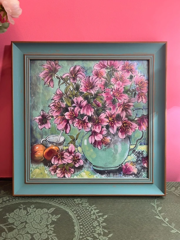 82.花卉题材 外框36*36cm 艺术微喷