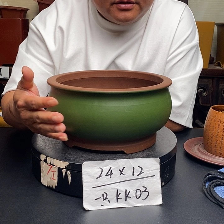 紫砂花盆货号一只KK003
