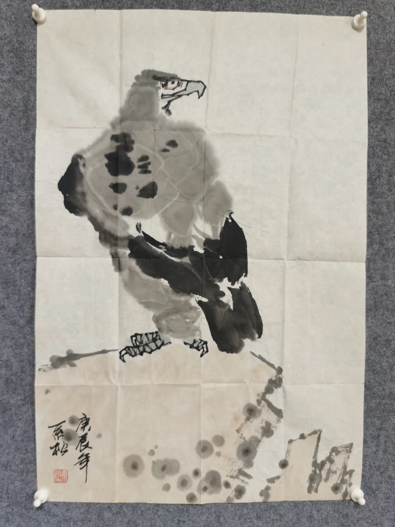 国画大写意神雕图艺术作品