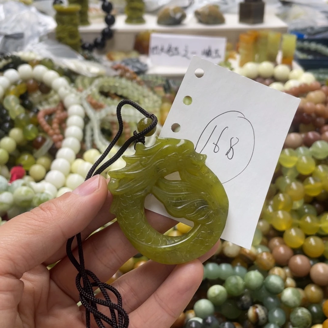 蛇纹石玉手链合金