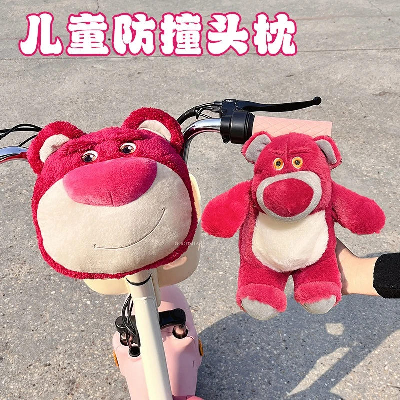 电动车儿童座椅防撞头保护垫可爱卡通小怪兽玩偶电瓶车婴儿神器