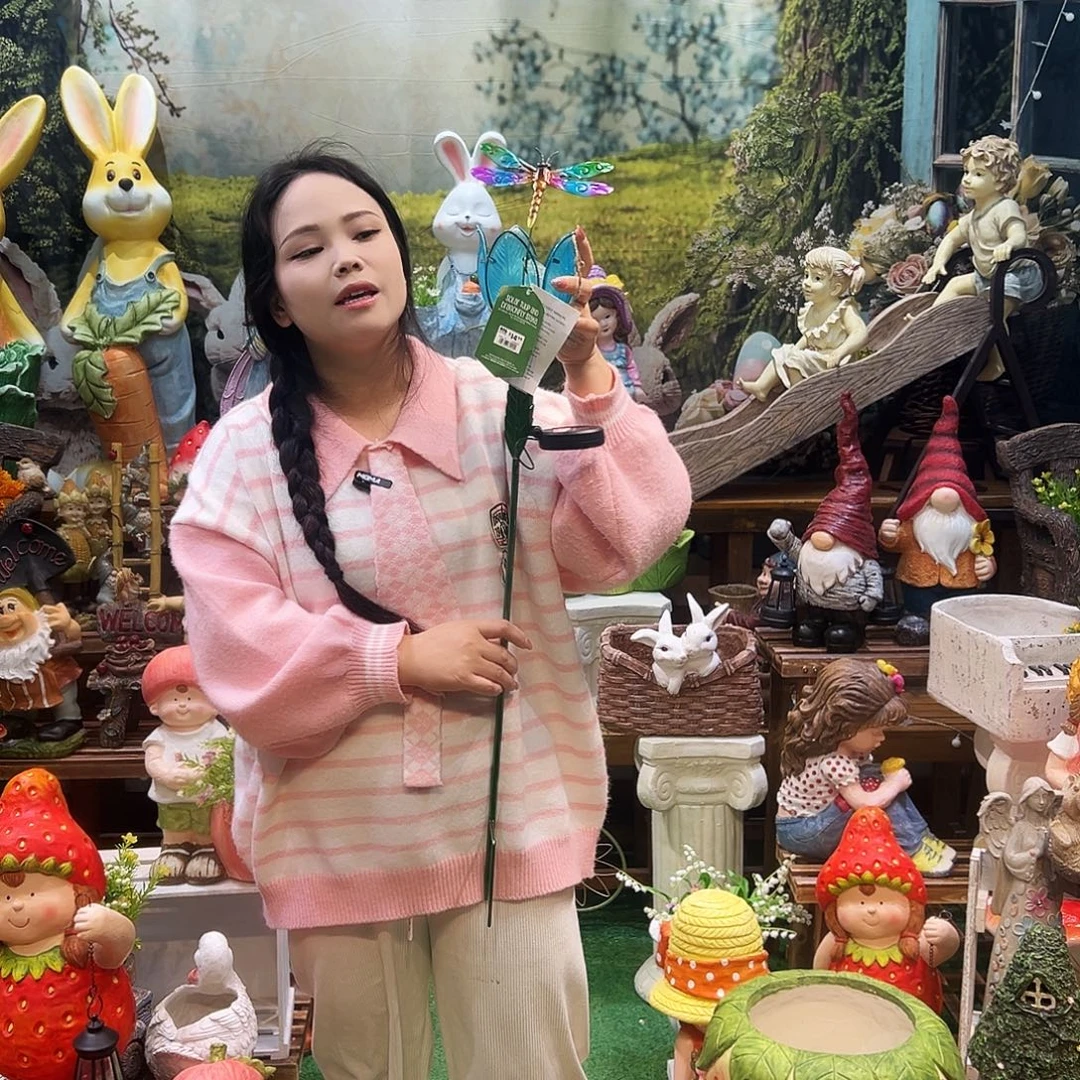 花园摆件红红火火