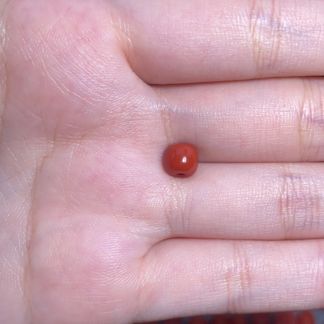 未镶嵌瓦西老型6mm+南红玛瑙