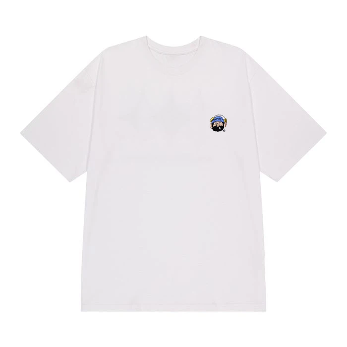 260G重磅刺绣卡通头像短袖T恤