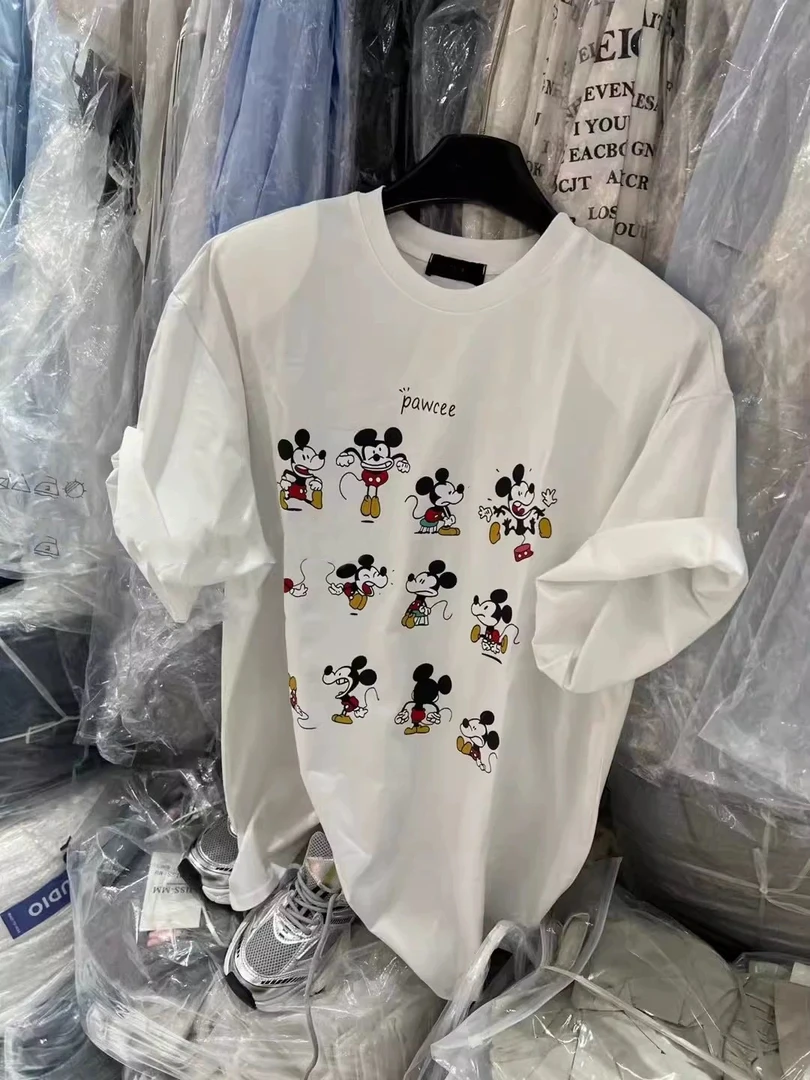（好多米奇）韩国东大门夏季卡通米奇印花圆领宽松短袖T恤百搭上衣