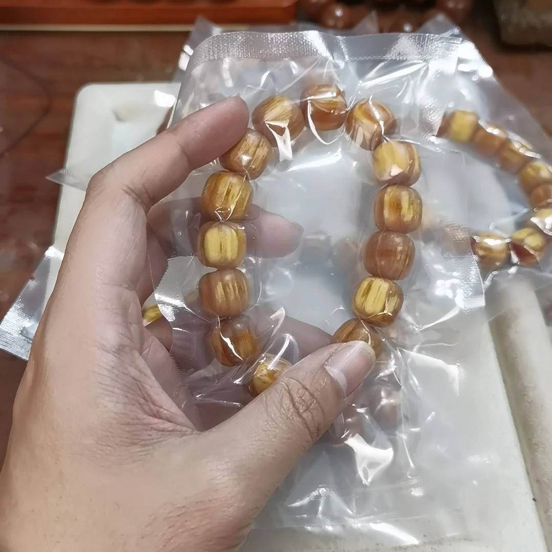 松木（琥珀木）手串/手链15mm桶珠