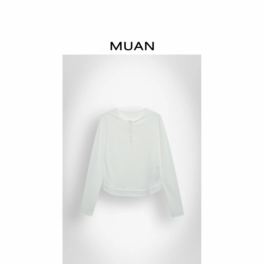 木岸MUAN：《小弯刀打底》“弯刀系列”定制百搭简约上衣女CQ-DG3-9037